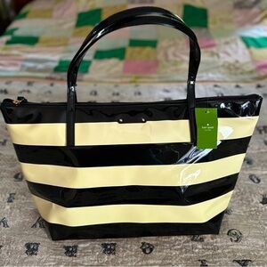COPY - Kate Spade sophie penn valley tote- back and cream striped